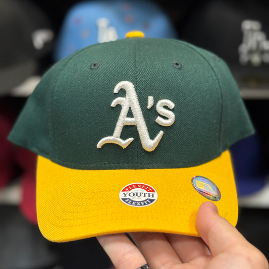 Toddler Oakland Athletics FlexFit Baseball Cap | Green/Yellow