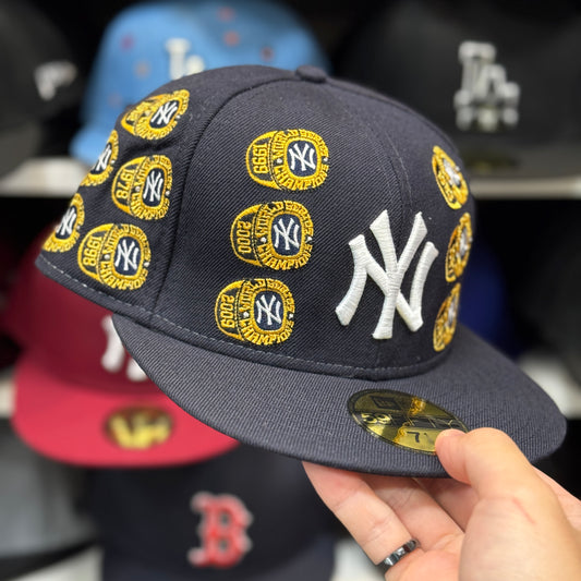 New Era New York Yankees 'World Series Champions Ring' 59FIFTY Fitted Hat | Navy/Gold