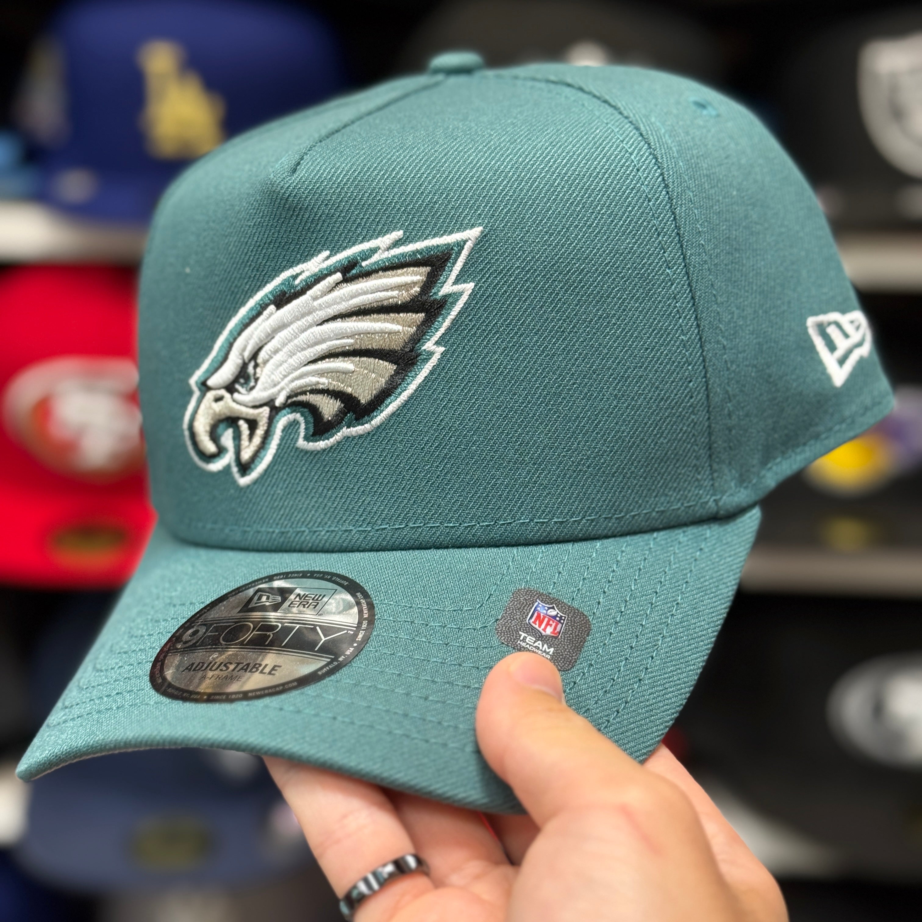 New Era Philadelphia Eagles A-Frame Green/White 9FORTY Snapback - Product Image