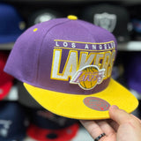 Los Angeles Lakers Purple/Yellow Vintage Mitchell & Ness Snapback