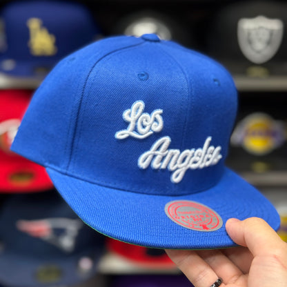 Los Angeles Lakers 'Los Angeles Script' Mitchell & Ness Snapback | Blue