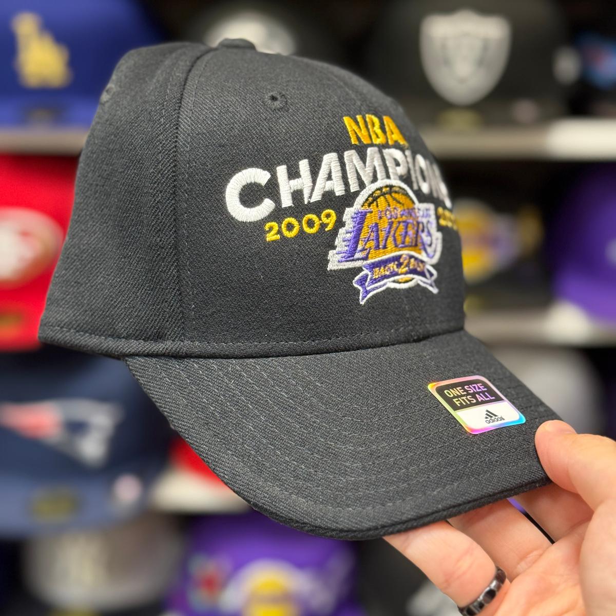 Los Angeles Lakers '09-10 NBA Champions' Adidas Ball Cap | Black - Product Image