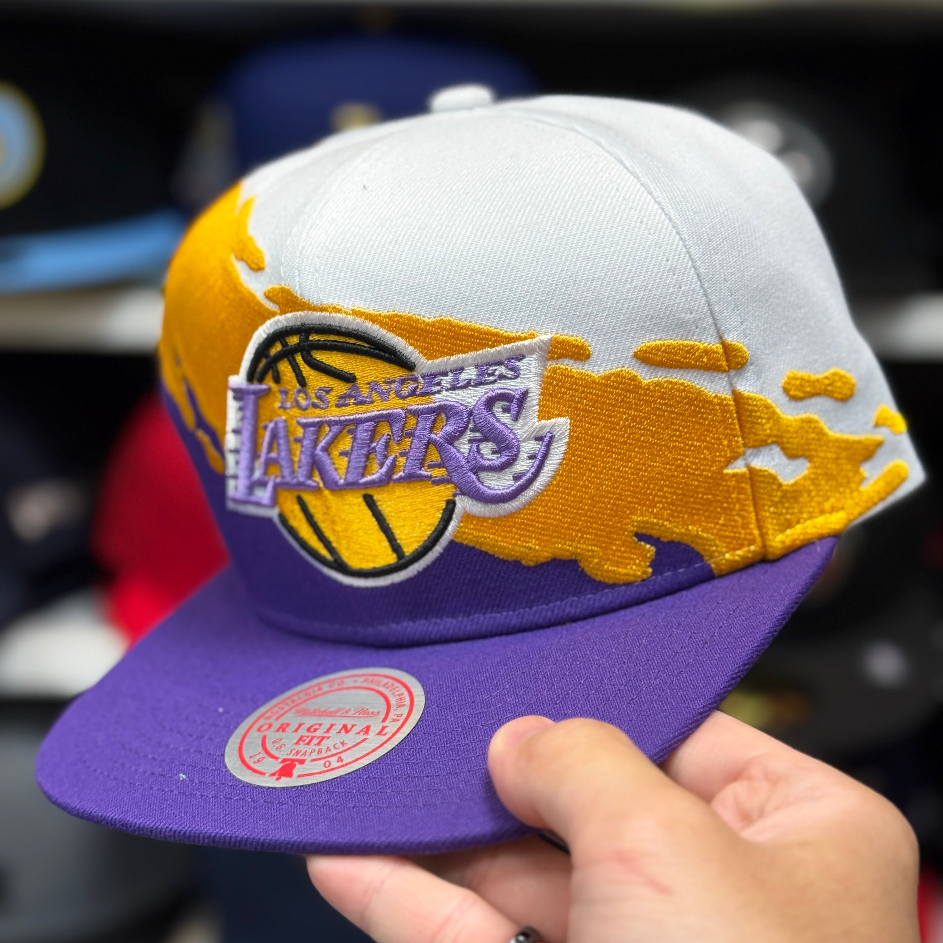 Los Angeles Lakers Multicolor Vintage Mitchell & Ness Snapback - Product Image