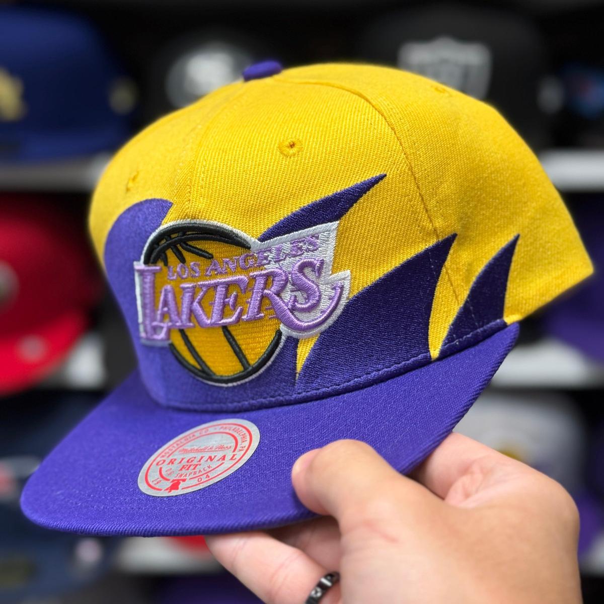 Los Angeles Lakers Yellow/Purple Vintage Mitchell & Ness Snapback - Product Image