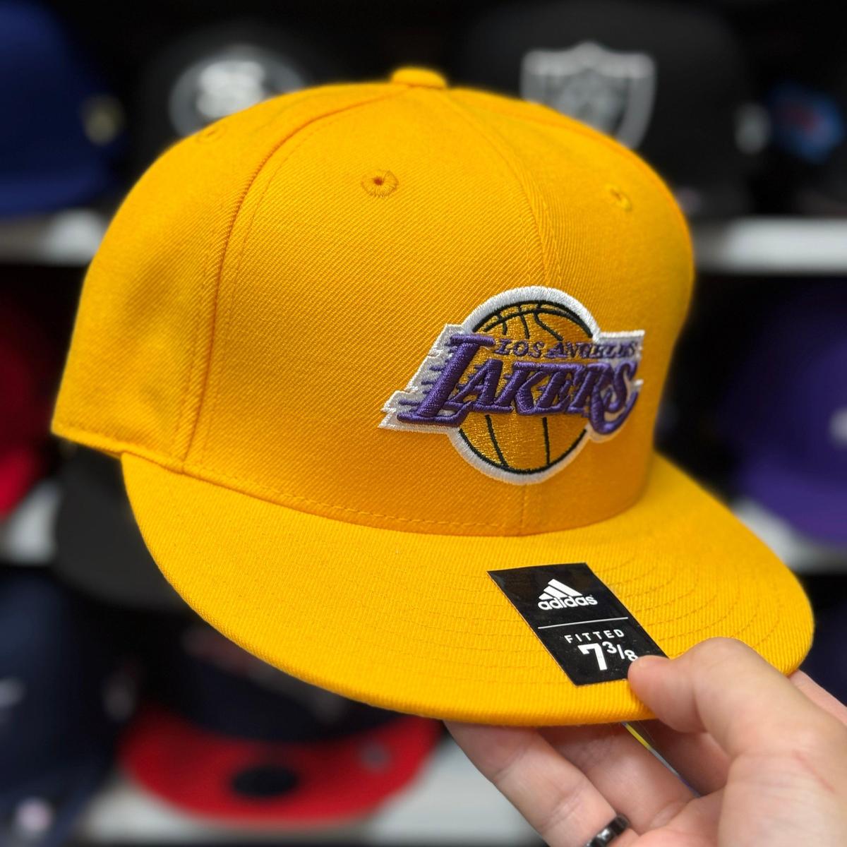 Los Angeles Lakers Adidas Fitted Hat | Yellow - Product Image