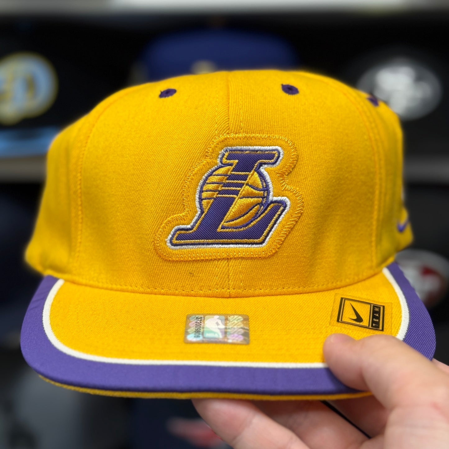 Los Angeles Lakers Nike Fitted Hat | Yellow/Purple