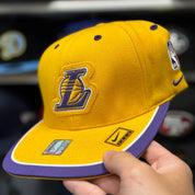 Los Angeles Lakers Nike Fitted Hat | Yellow/Purple - Product Image