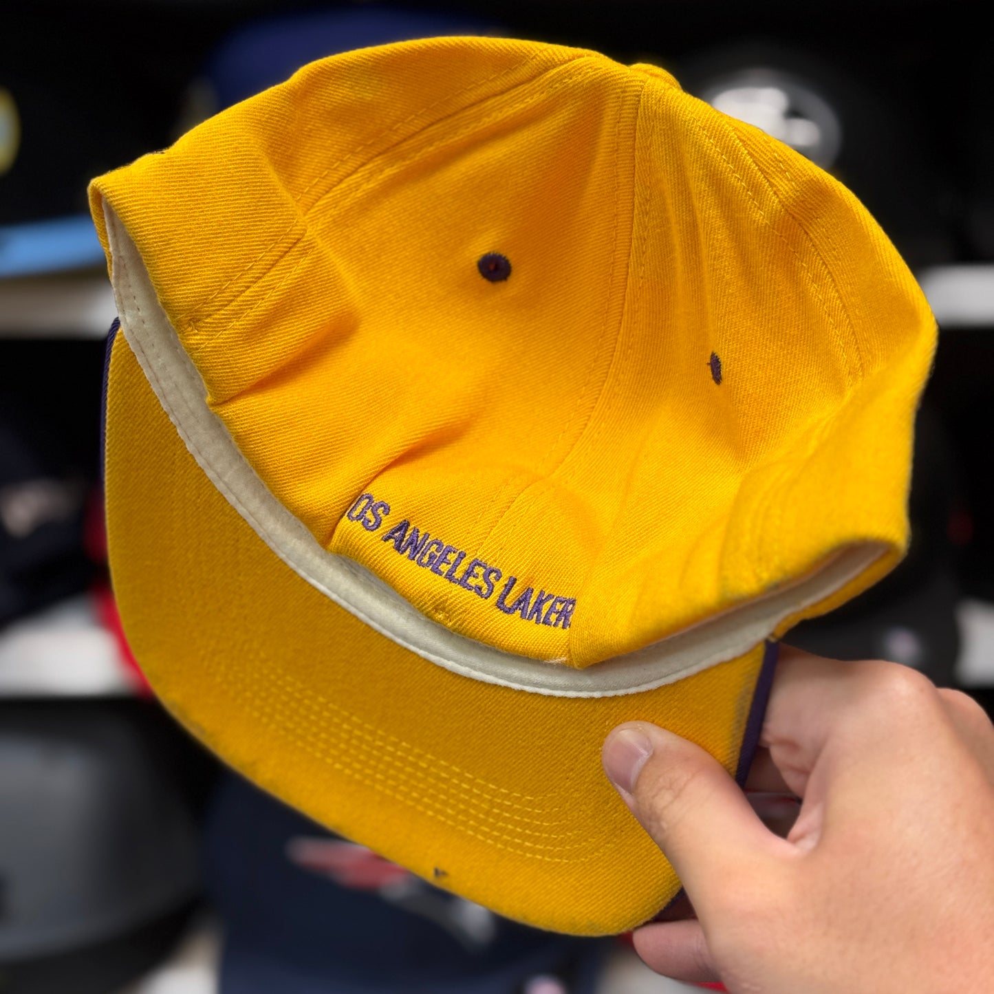 Los Angeles Lakers Nike Fitted Hat | Yellow/Purple