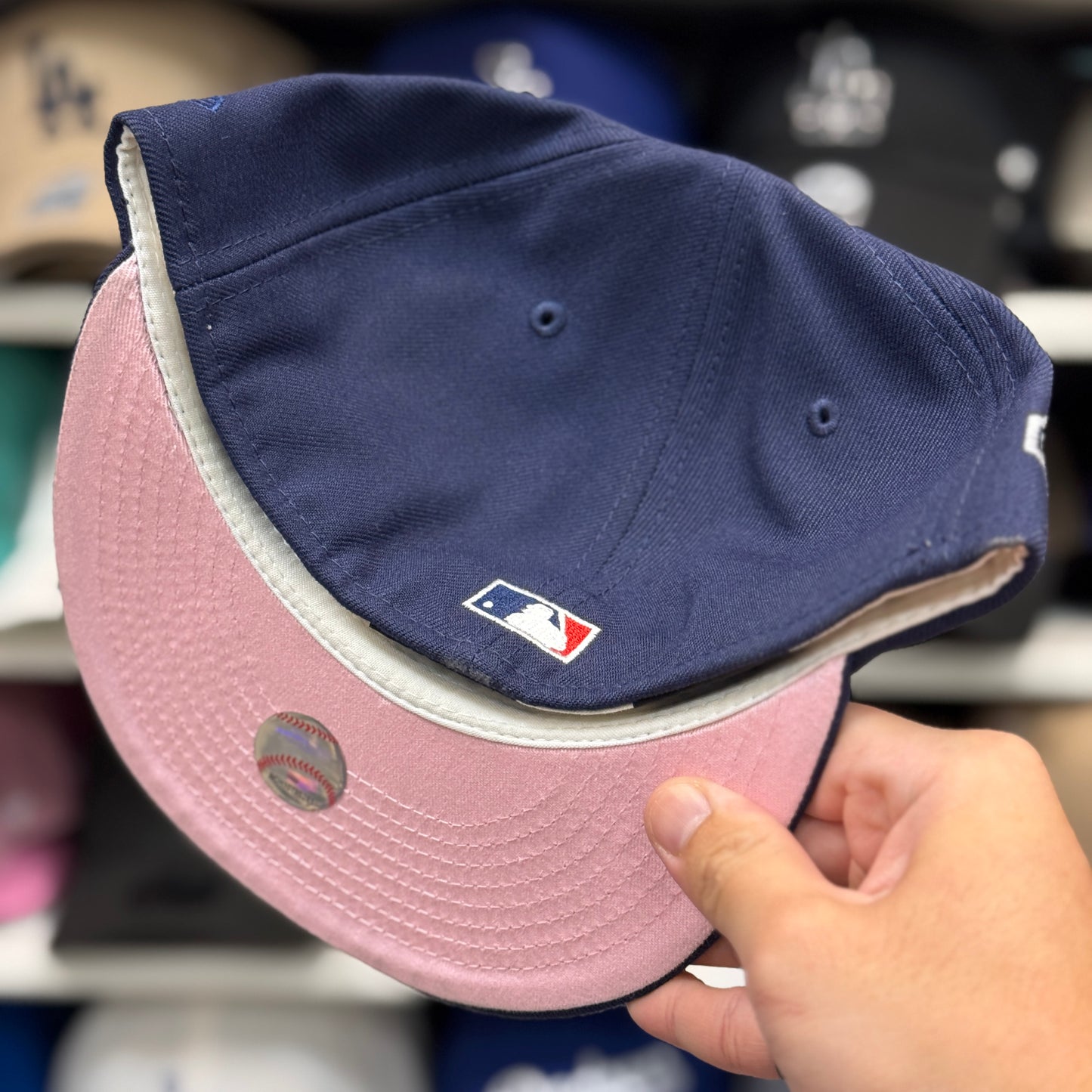 New Era Los Angeles Angels '40th Season Anniversary' Patch 59FIFTY Fitted Hat | Navy