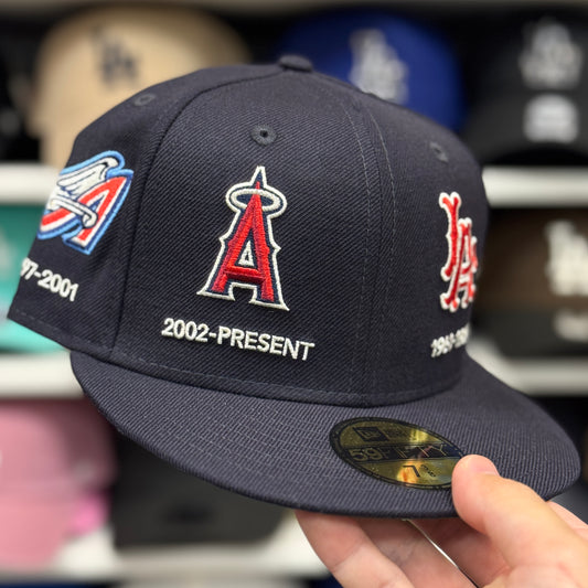 New Era Los Angeles Angels 'Historical Logo' 59FIFTY Fitted Hat | Navy