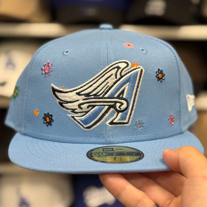 New Era Los Angeles Angels 'Floral Patches' 59FIFTY Fitted | Light Blue
