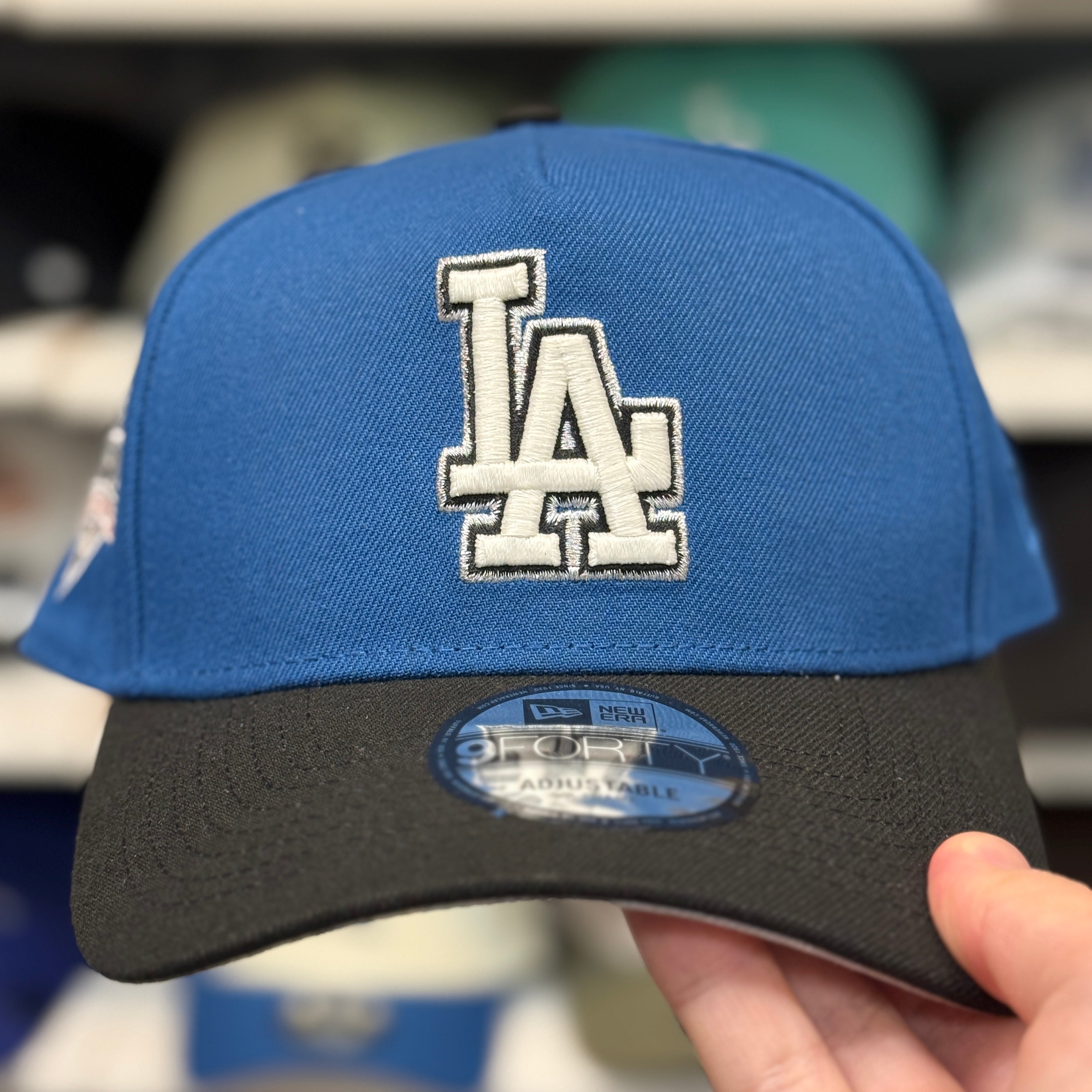 New Era Los Angeles Dodgers 'World Series Champions' A-Frame Blue/Black 9FORTY Snapback - Product Image