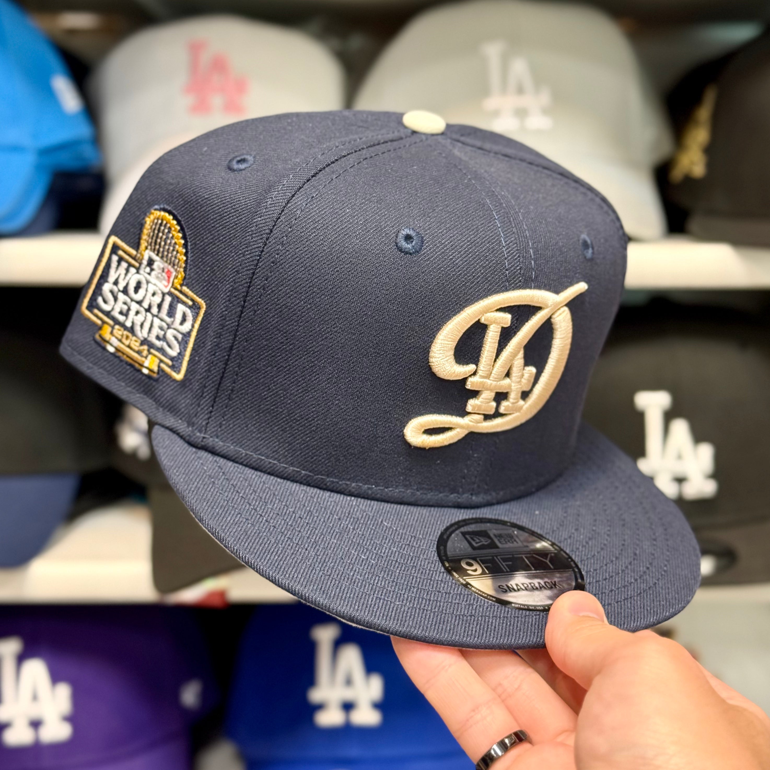 New Era Los Angeles Dodgers '2024 World Series' Navy 9FIFTY Snapback - Product Image