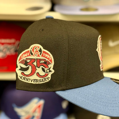 LA Angels 35th Two Tone A-Frame Snapback | New Era 9FORTY | Black/Blue