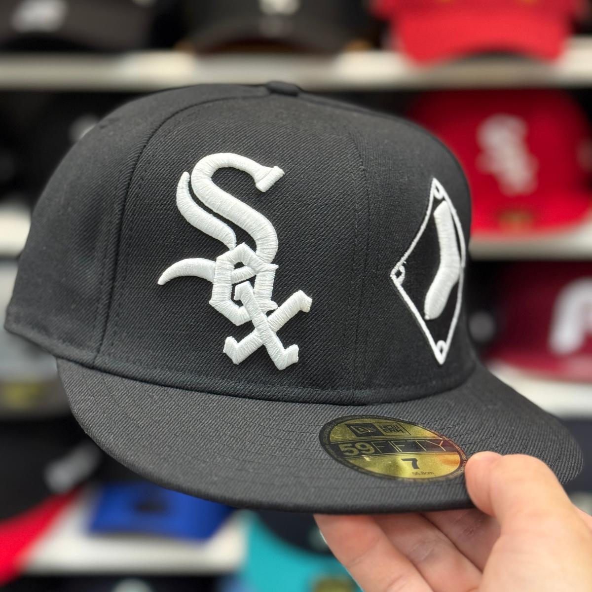New Era Chicago White Sox 'Dual Logo' Black 59FIFTY Fitted Hat - Product Image