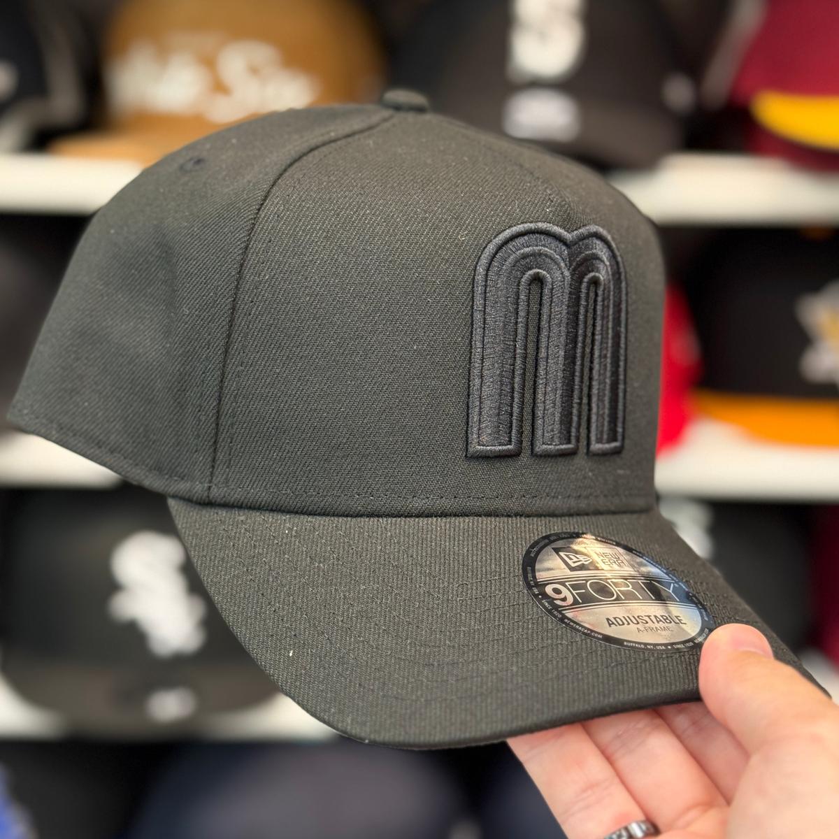 New Era Mexico World Baseball Classics A-Frame All Black 9FORTY Snapback - Product Image