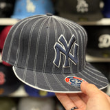 New York Yankees Pin Stripe Black Twin Enterprises Fitted Hat