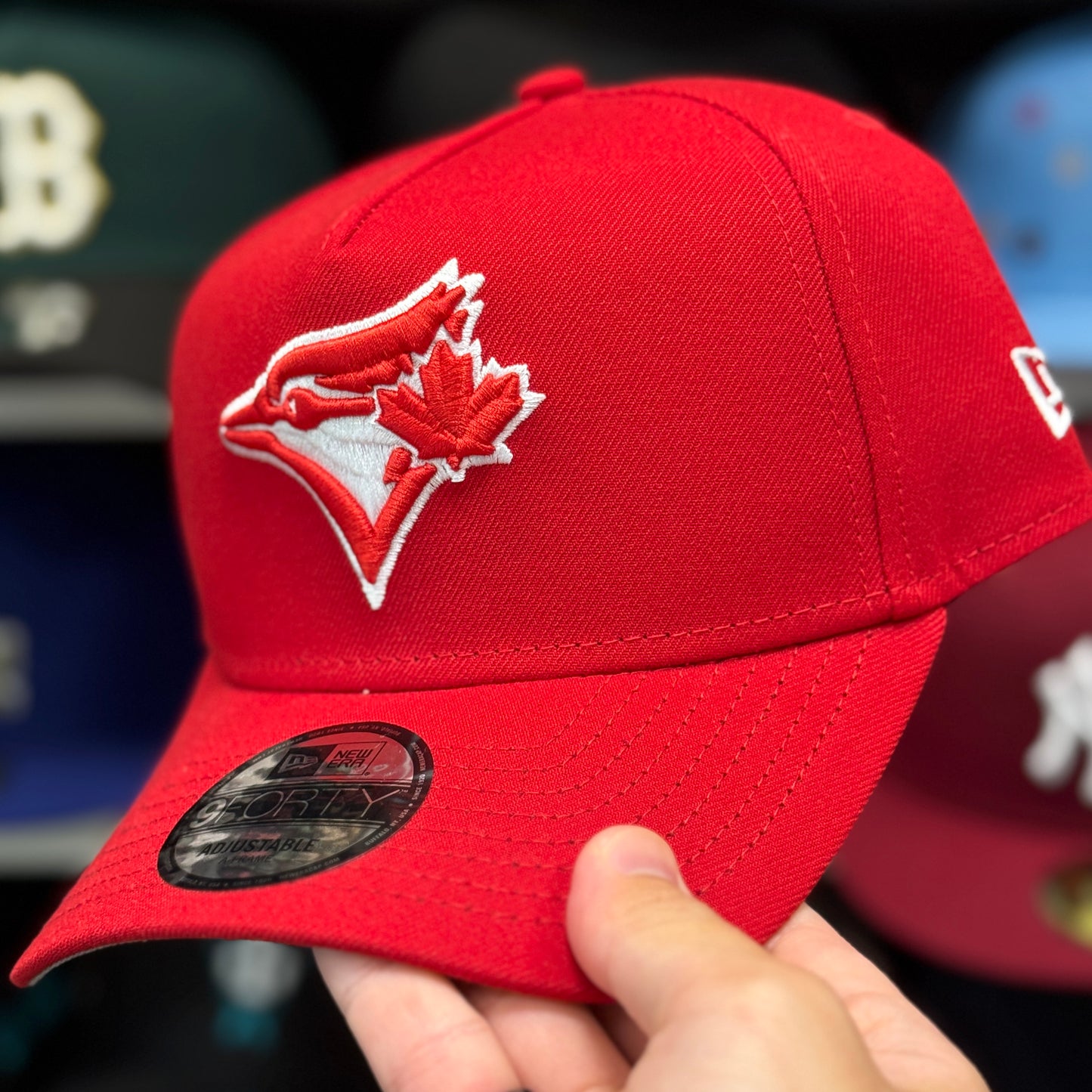 New Era Toronto Blue Jays A-Frame 9FORTY Snapback Red