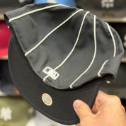 New Era New York Yankees 'Pin Stripe' Black 59FIFTY Fitted Hat - Product Image