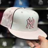 New Era New York Yankees White/Pink 59FIFTY Fitted Hat