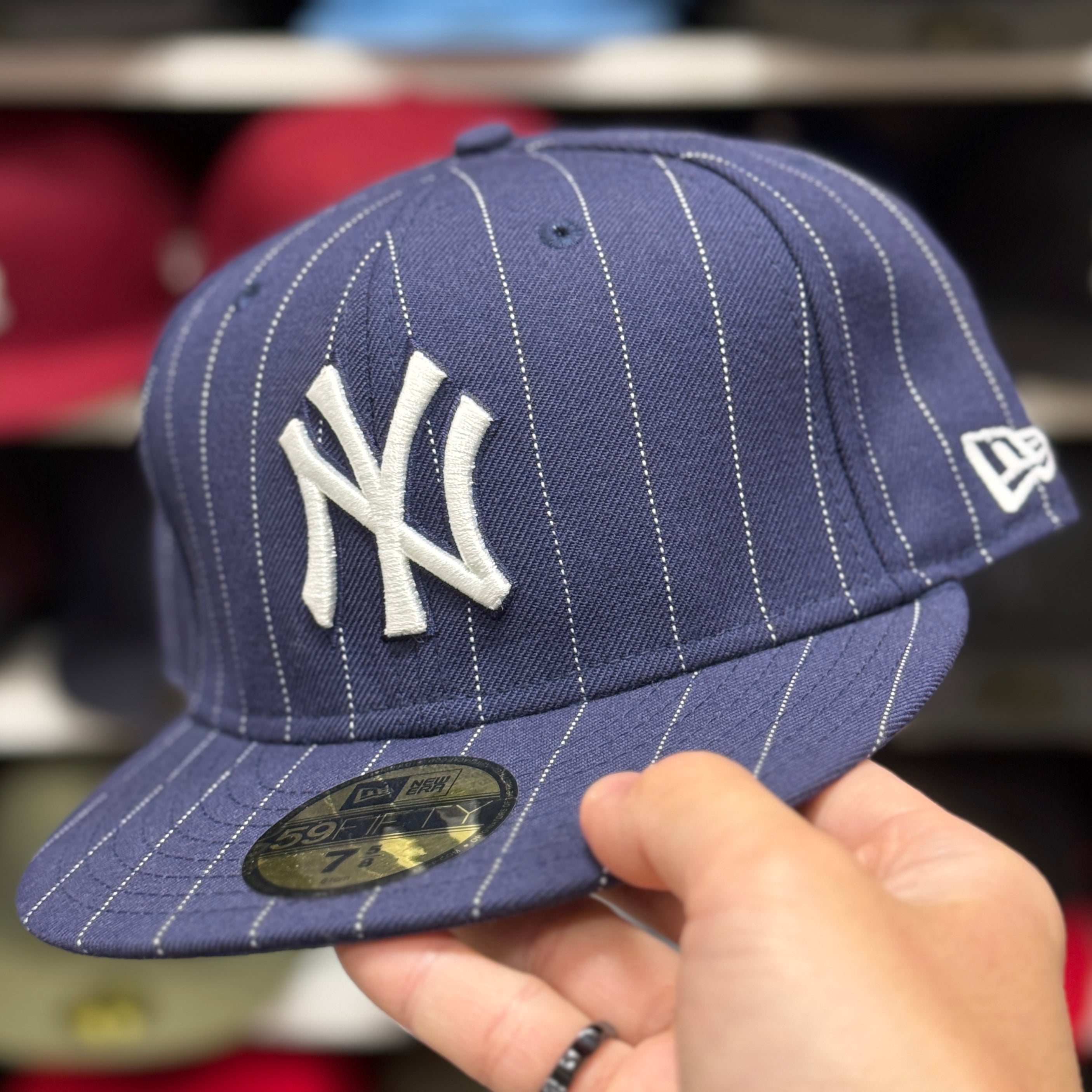 New Era New York Yankees 'Pin Stripe' Navy 59FIFTY Fitted Hat - Product Image