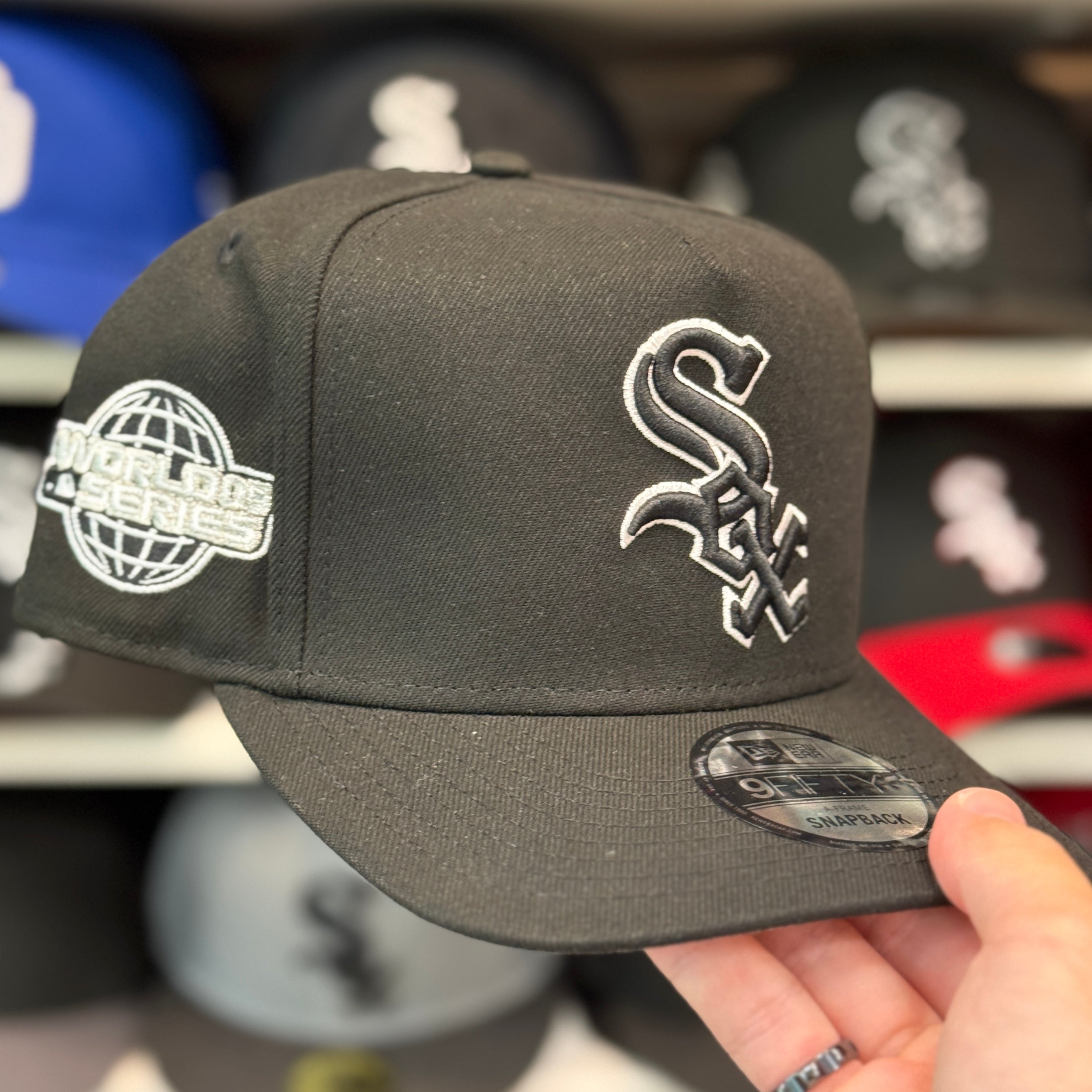 New Era Chicago White Sox '2005 World Series' A-Frame Black 9FIFTY Snapback - Product Image