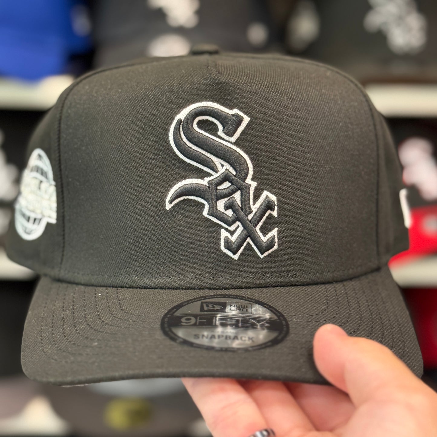 New Era Chicago White Sox '05 World Series' A-Frame 9FIFTY Snapback Black
