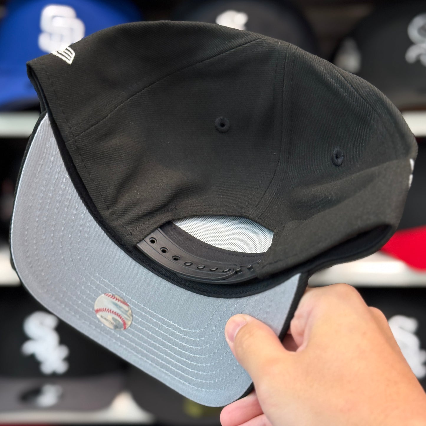 New Era Chicago White Sox '05 World Series' A-Frame 9FIFTY Snapback Black