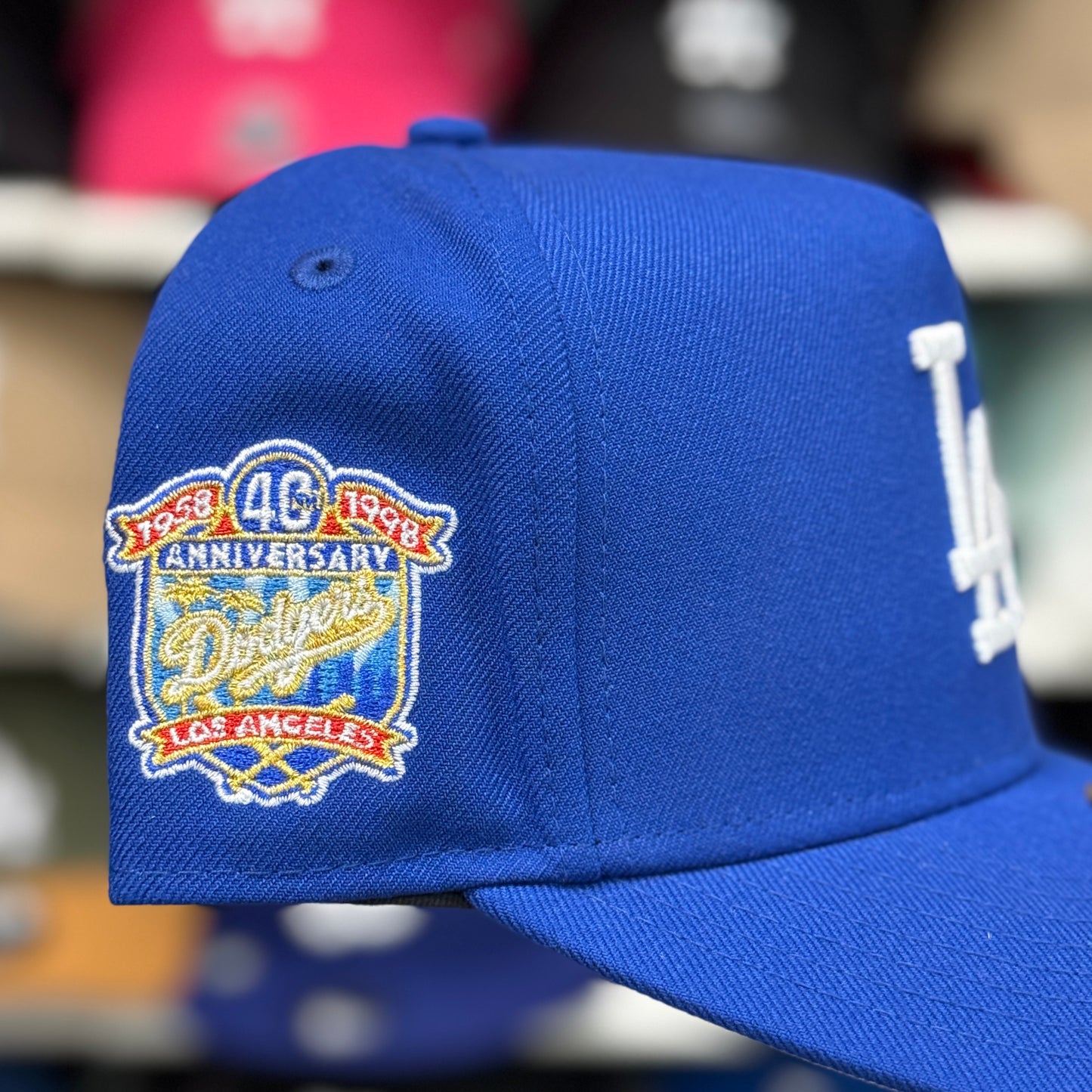 New Era Los Angeles Dodgers '40th Anniversary' A-Frame 9FIFTY Snapback Blue