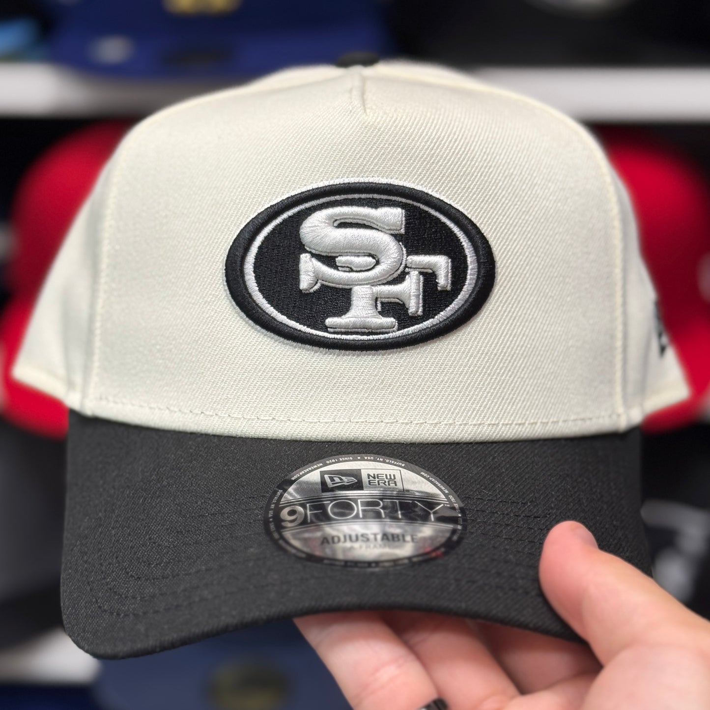 New Era San Francisco 49ers A-Frame Creme/Black 9FORTY Snapback