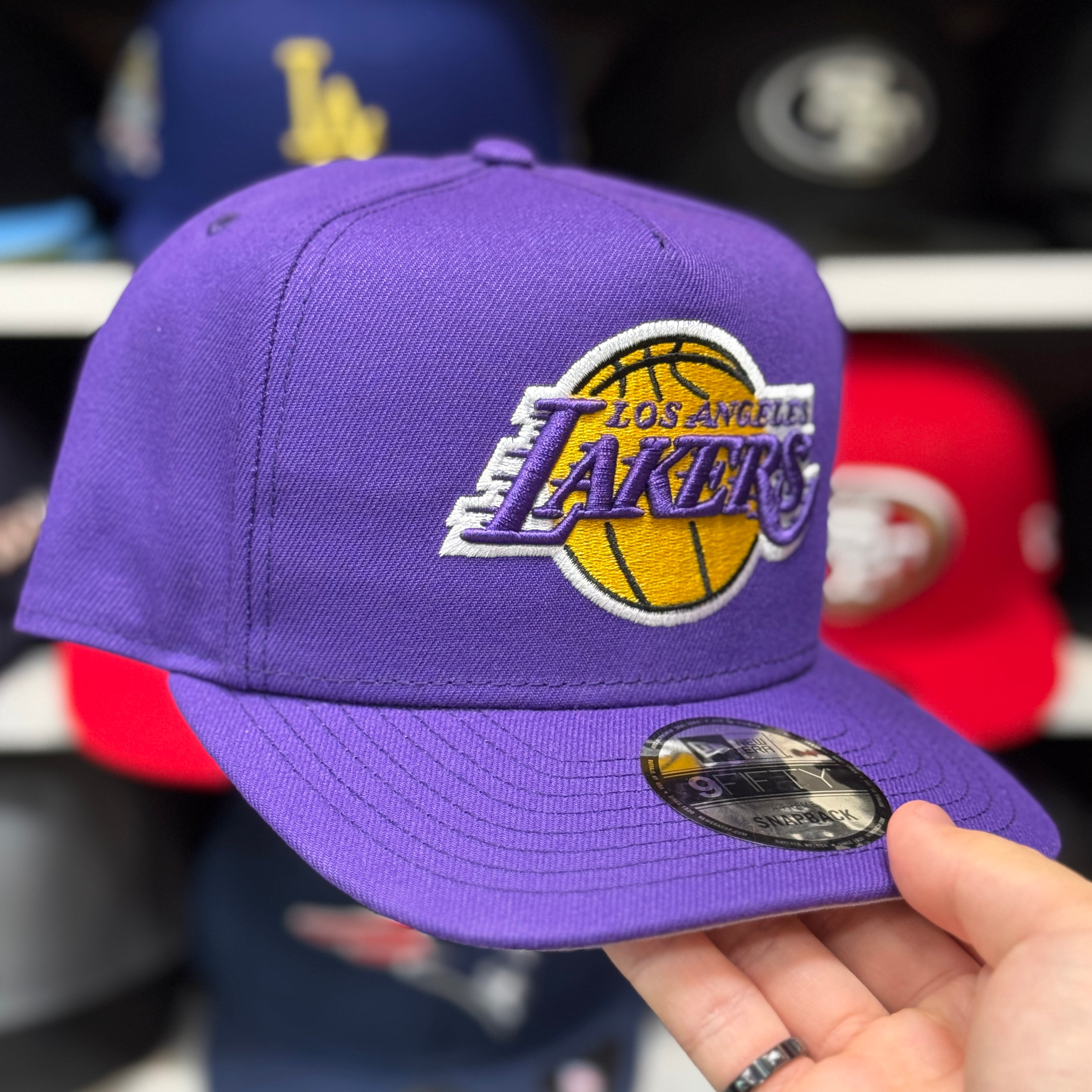New Era Los Angeles Lakers A-Frame Purple 9FIFTY Snapback - Product Image