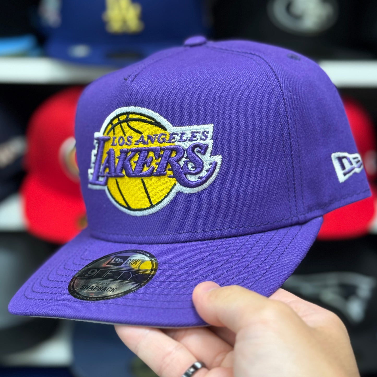 New Era Los Angeles Lakers A-Frame Purple 9FIFTY Snapback