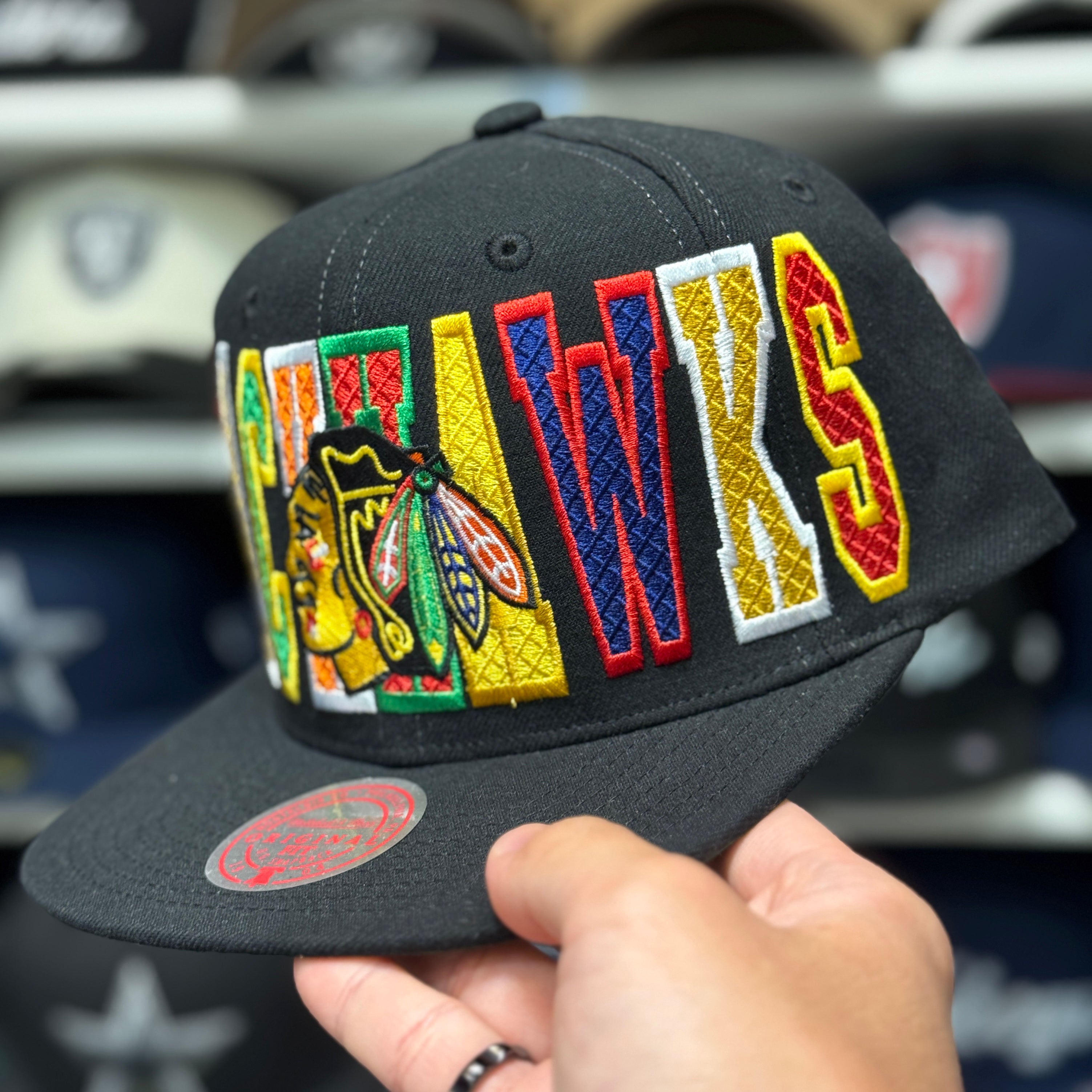 Chicago Blackhawks Multicolor Mitchell & Ness Snapback - Product Image