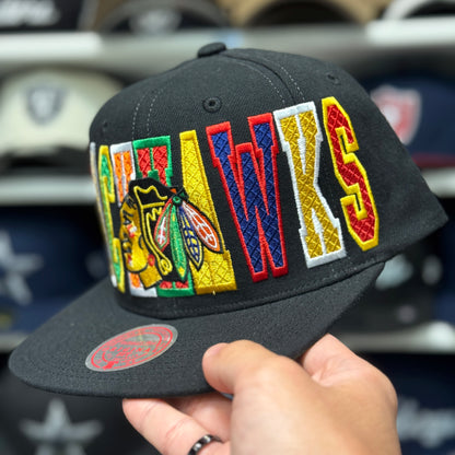 Washington Blackhawks Multicolor Mitchell & Ness Snapback