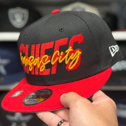 New Era Kansas City Chiefs Black/Red 9FIFTY Snapback