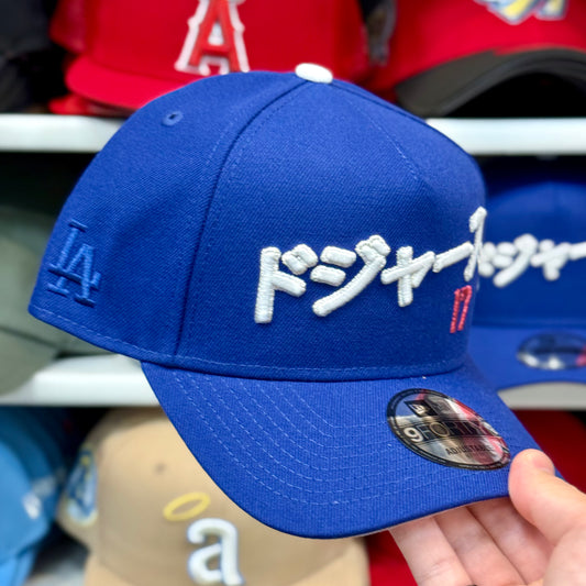 New Era 9FORTY A-Frame LA Japanese Kanji Shohei Ohtani Snapback | Blue