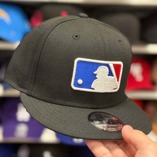 New Era MLB 'Batter-man Logo' Black/Black 9FIFTY Snapback