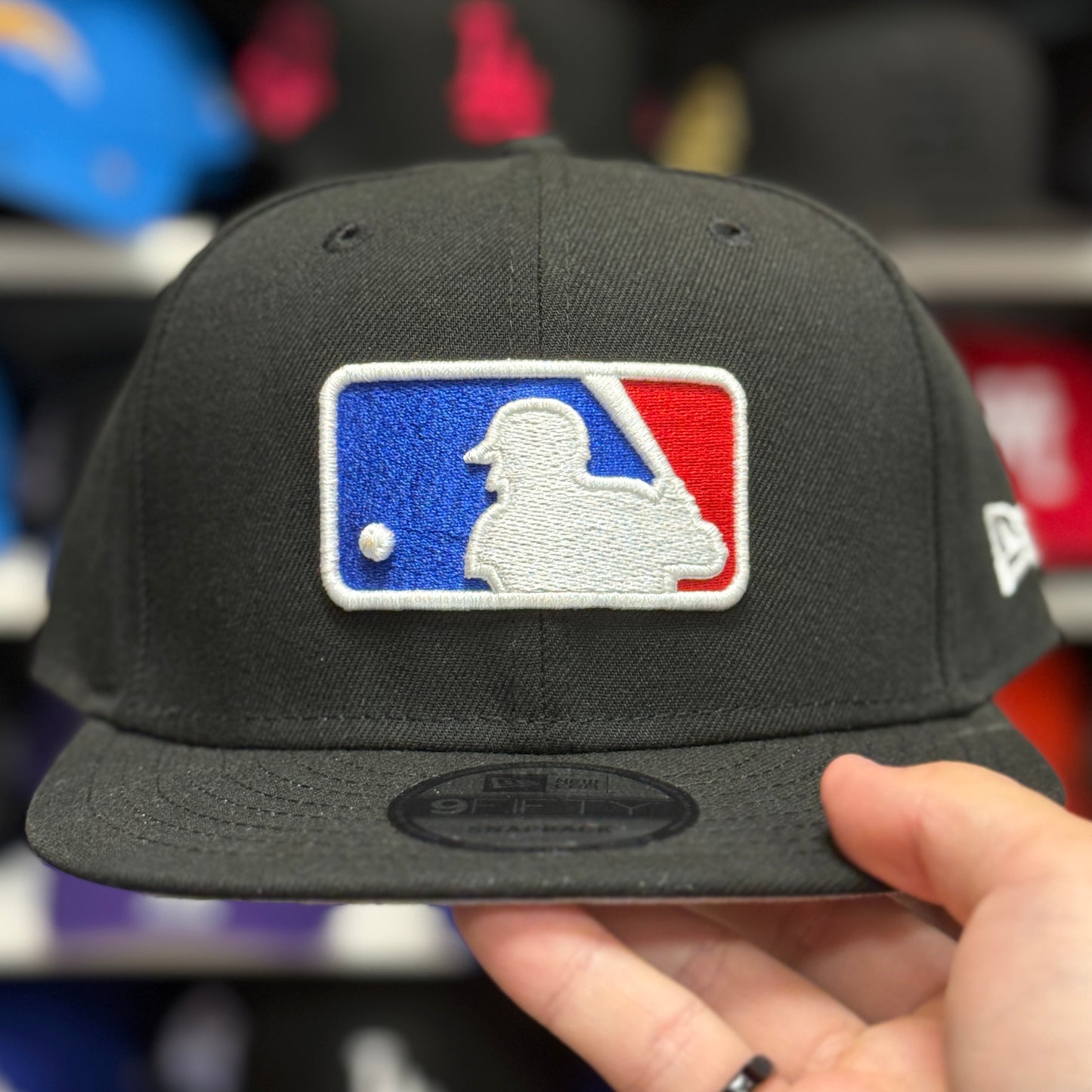 New Era MLB 'Batter-man Logo' Black/Black 9FIFTY Snapback