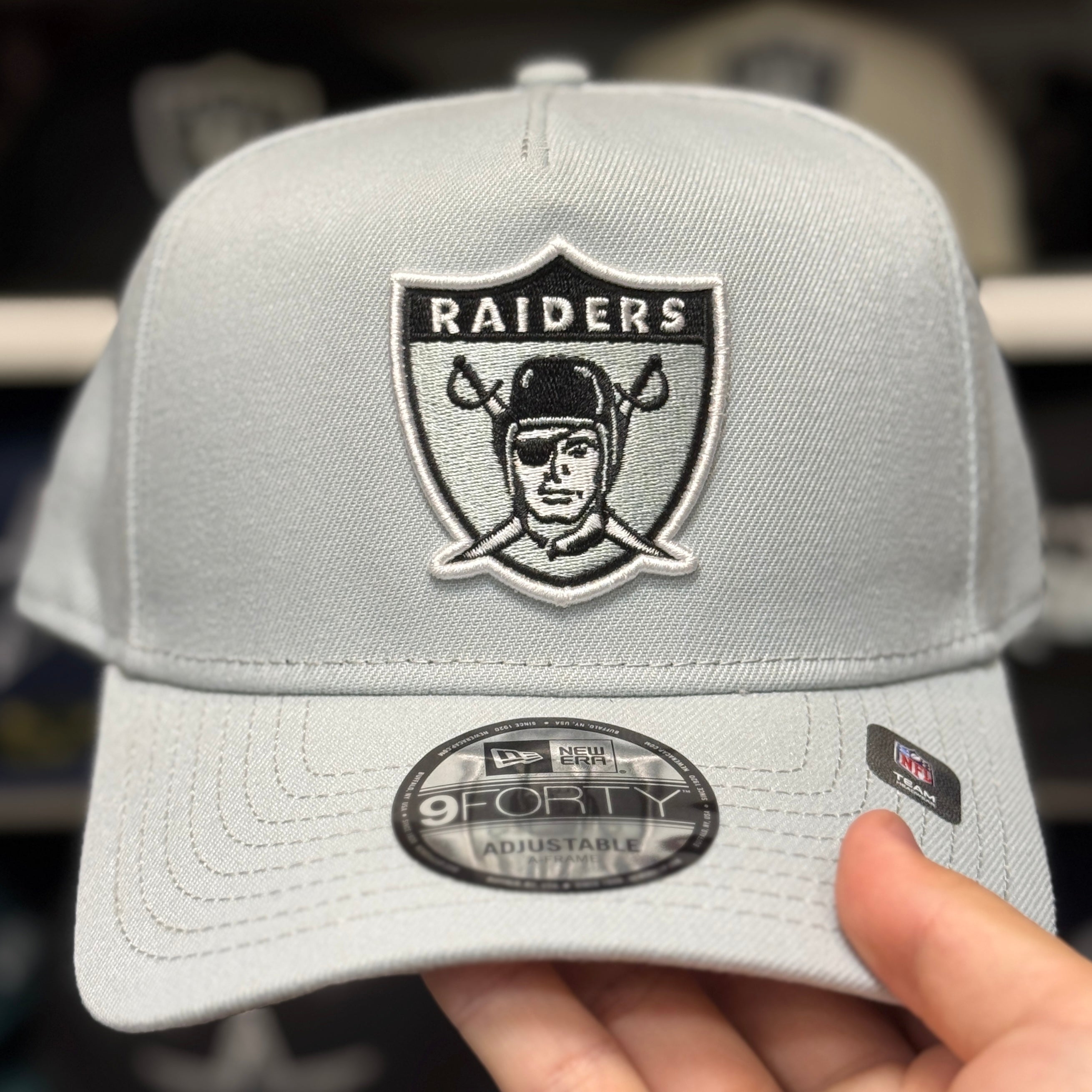 New Era Las Vegas Raiders A-Frame Silver 9FORTY Snapback - Product Image