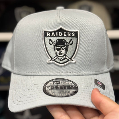 New Era Las Vegas Raiders A-Frame Silver 9FORTY Snapback