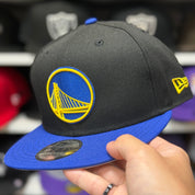 New Era Golden State Warriors Black/Blue 9FIFTY Snapback - Product Image