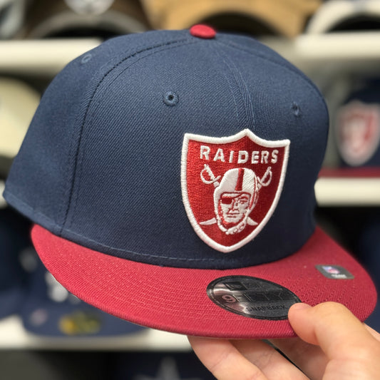 New Era Las Vegas Raiders Navy/Maroon 9FIFTY Snapback