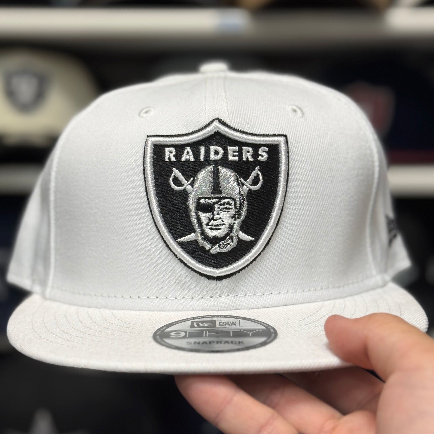 New Era Las Vegas Raiders White 9FIFTY Snapback