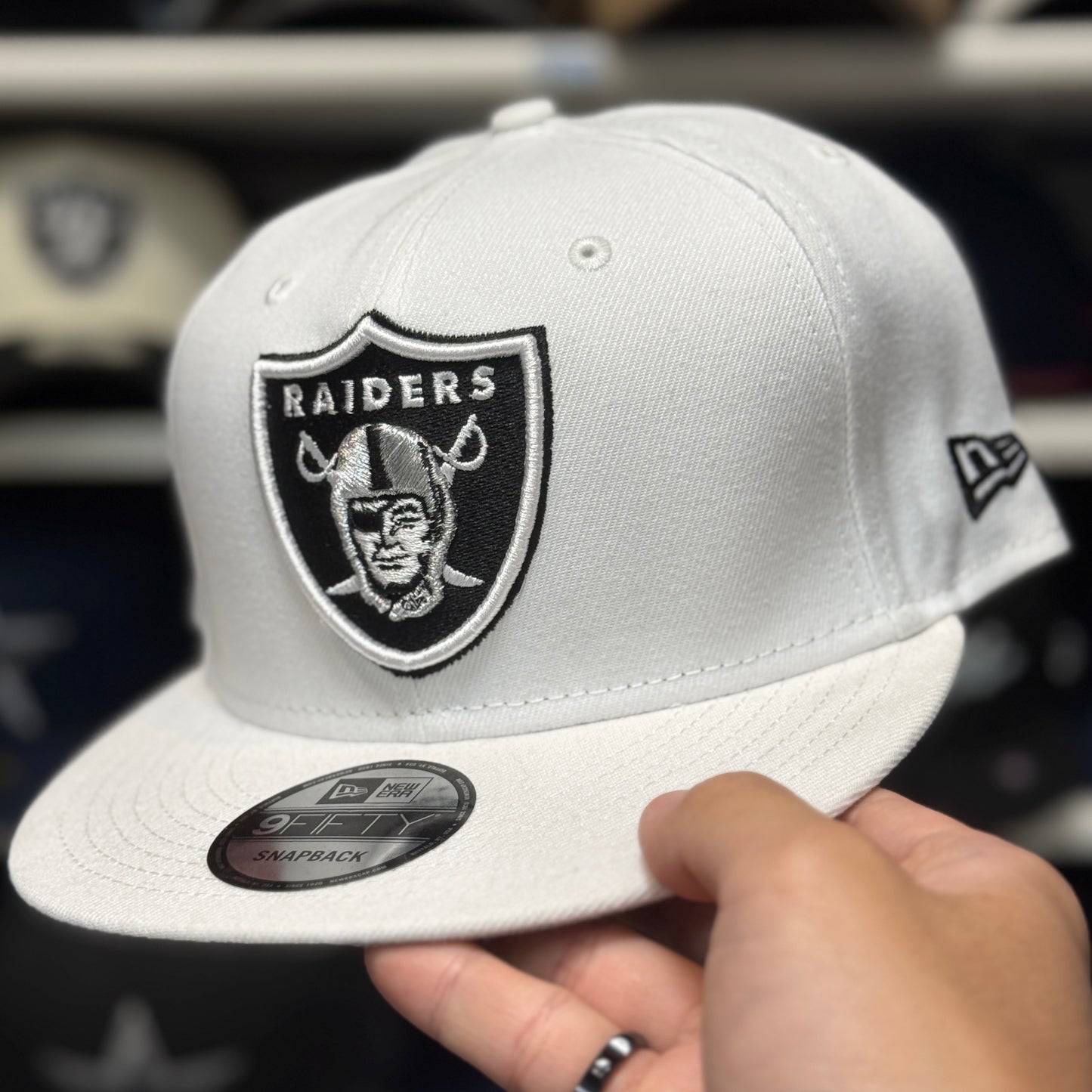 New Era Las Vegas Raiders White 9FIFTY Snapback