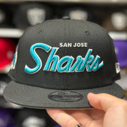 New Era San Jose Sharks 'Script Logo' 9FIFTY Snapback - Product Image
