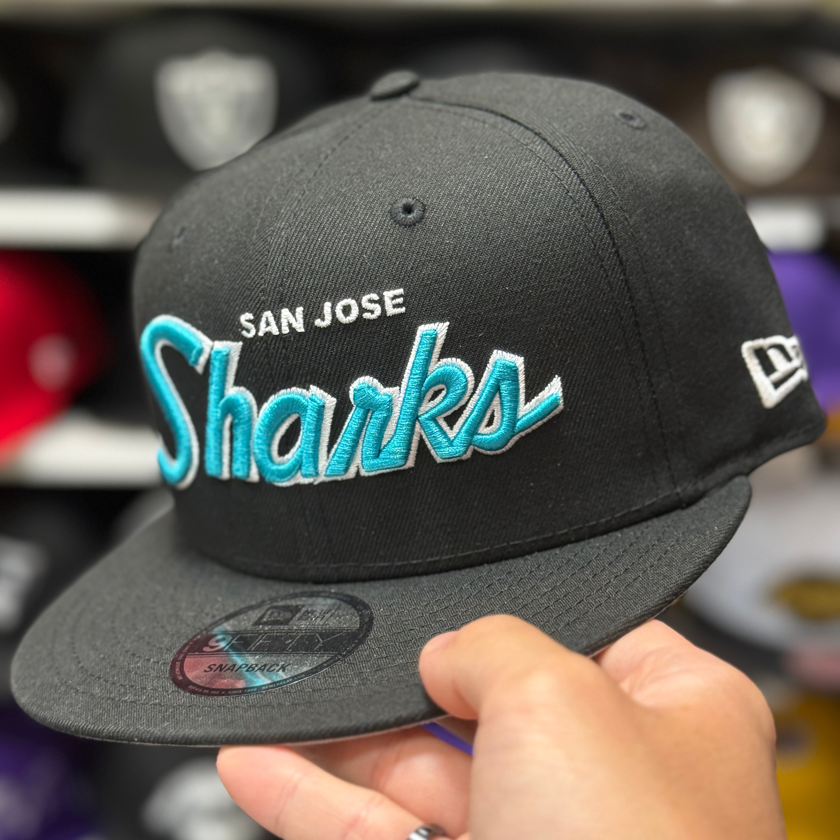 New Era San Jose Sharks 'Script Logo' 9FIFTY Snapback - Product Image