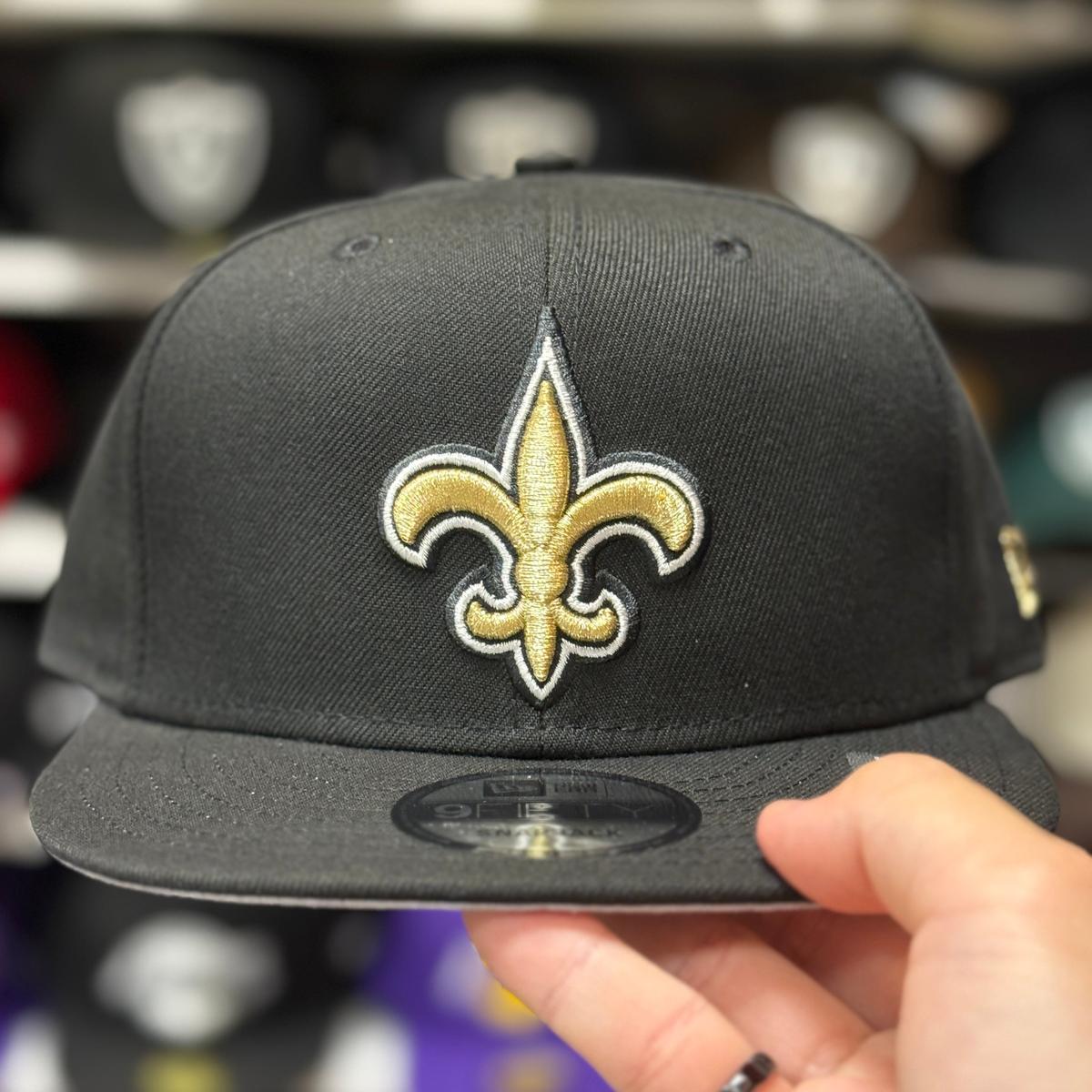 New Era New Orleans Saints Black/Gold 9FIFTY Snapback - Product Image