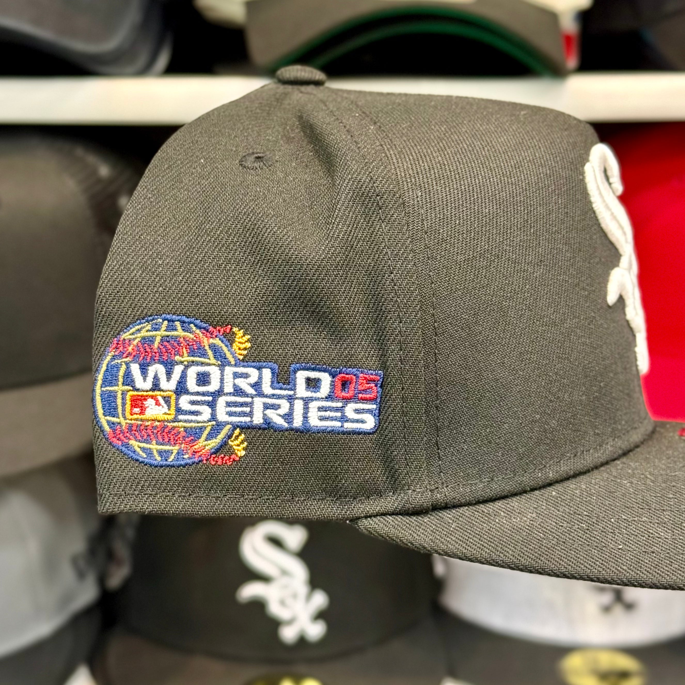 New Era Chicago White Sox 'World Series' A-Frame Black 9FIFTY Snapback - Product Image