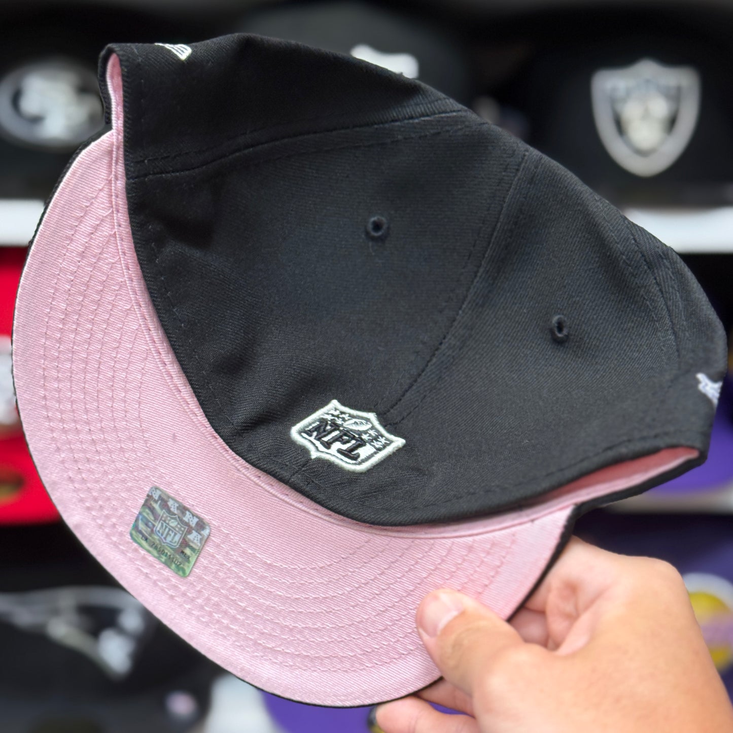 New Era Las Vegas Raiders 'XVIII Super Bowl' Black 59FIFTY Fitted Hat