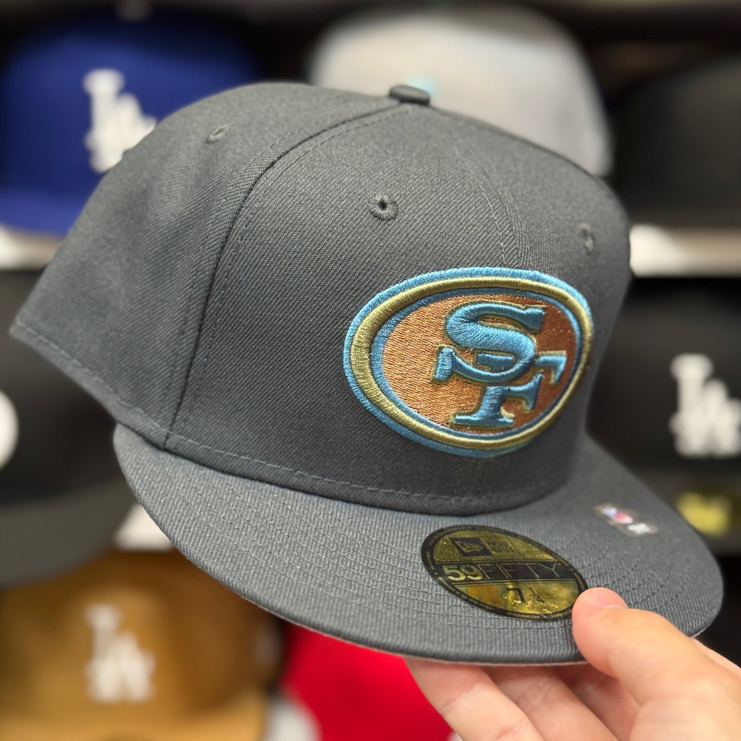 New Era San Francisco 49ers Gray/Blue 59FIFTY Fitted Hat